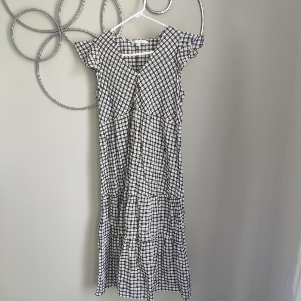The Nines by HATCH Checked Midi Dress